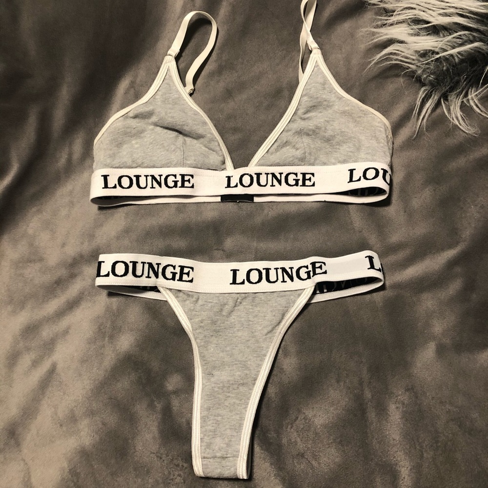 Loungewear triangle bralette set